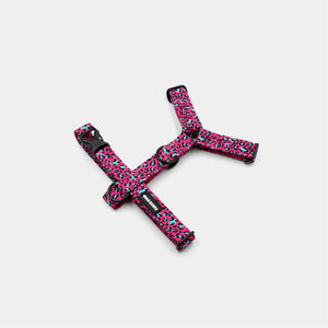 Pink leopard Harness